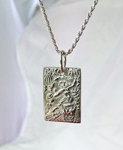 Sterling Silver Hula Dancer Pendant